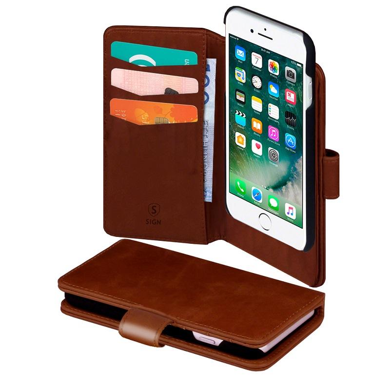 SiGN Plånboksfodral 2-in-1 för iPhone 7/8 Plus - Brun | 2353 | AlltMobil