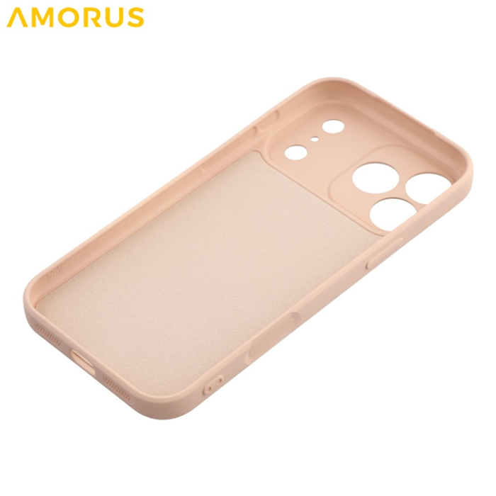 Amorus - AMORUS iPhone 17 Pro Max Mobilskal Precise Cutouts - Rosa