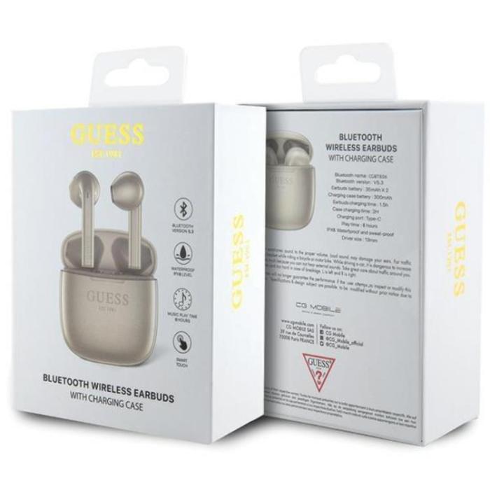 Guess - Guess TWS EST Logo Bluetooth In-Ear Hörlurar+Dockingsstation