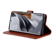 AZNS - AZNS Samsung Galaxy A37 Pl&aring;nboksfodral Konstl&auml;der St&auml;ll - Brun