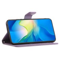 OEM - Samsung Galaxy A37 / A36 5G Pl&aring;nboksfodral Konstl&auml;der - Lila