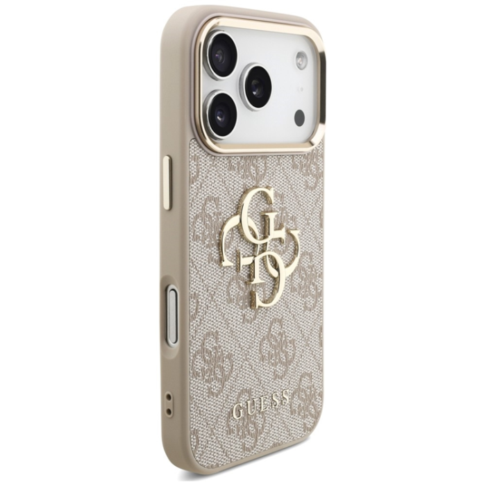 Guess - Guess Mobilskal för iPhone 18 Pro/17 Pro med Rem Metal Trims Logo