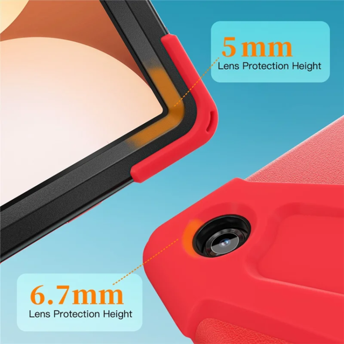 A-One Brand - Galaxy Tab A11 Plus Mobilskal Kickstand Silikon Axelrem