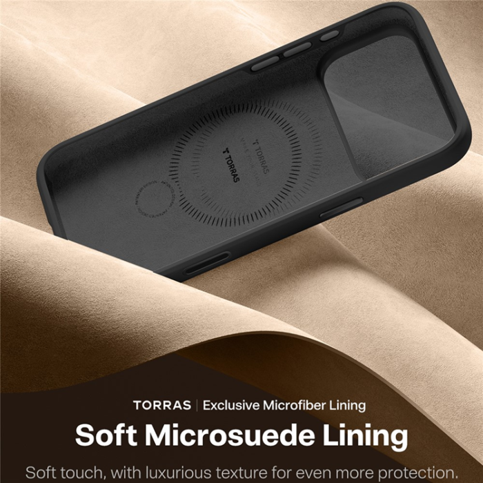 Torras - TORRAS iPhone 17 Pro Mobilskal MagSafe Ostand Q Pro - Svart