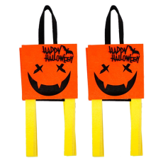 OEM - 2Pcs Halloween Godispåsar Festtillbehör Tygpåsar - Orange Djävul