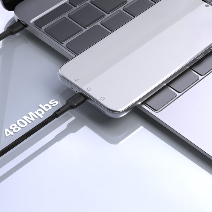 Dudao - Dudao USB-C till USB-C kabel 240W 1.2m L9C Max - Svart