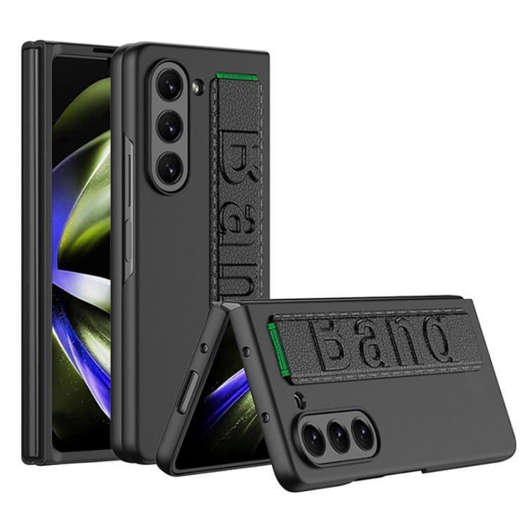 GKK Galaxy Z Fold 5 Mobilskal Wristband - Svart | 2353 | AlltMobil