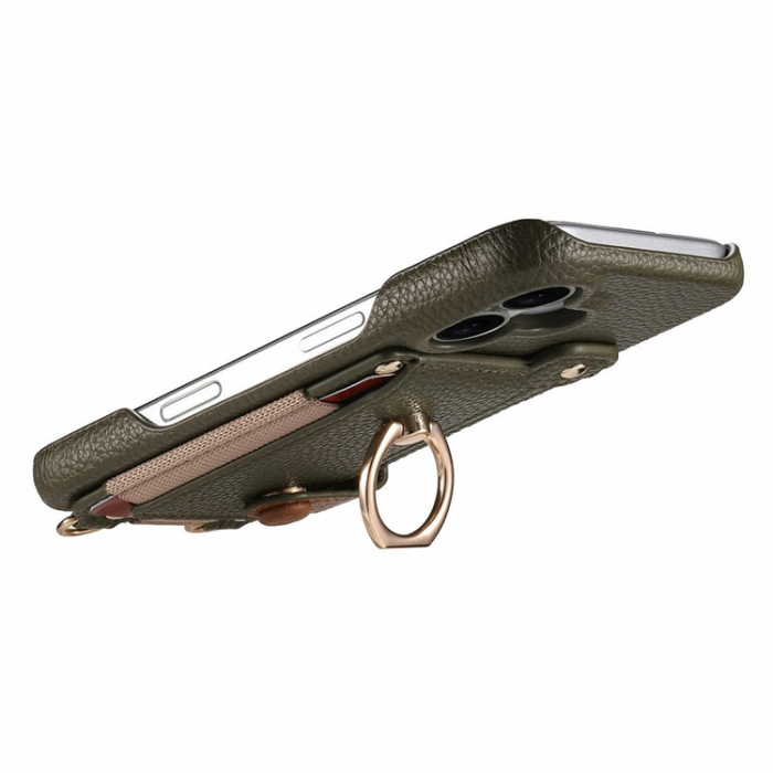 A-One Brand - Google Pixel 9a Mobilskal med Korthållare Ring Kickstand - Grön