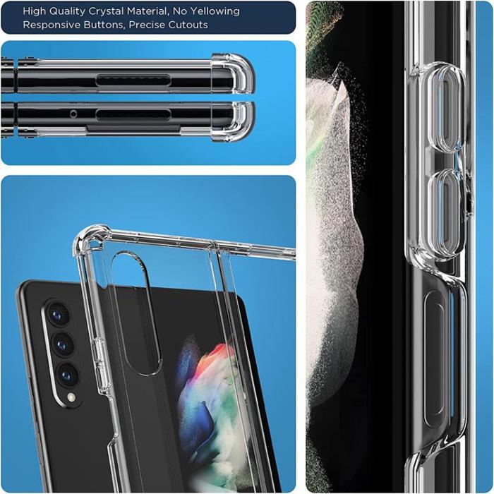 A-One Brand - Galaxy Z Fold 4 Skal ShockProof TPU - Transparent