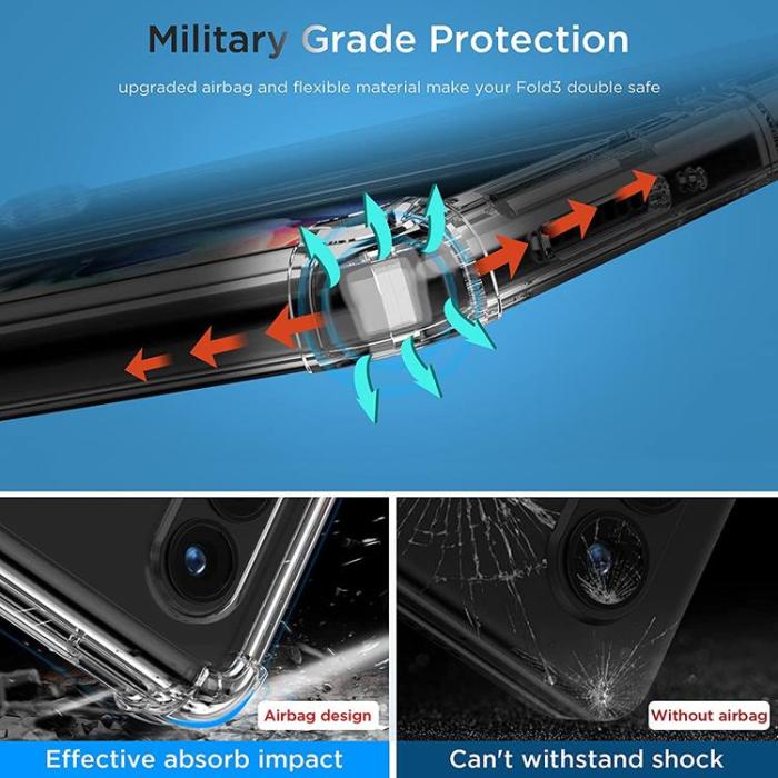 A-One Brand - Galaxy Z Fold 4 Skal ShockProof TPU - Transparent