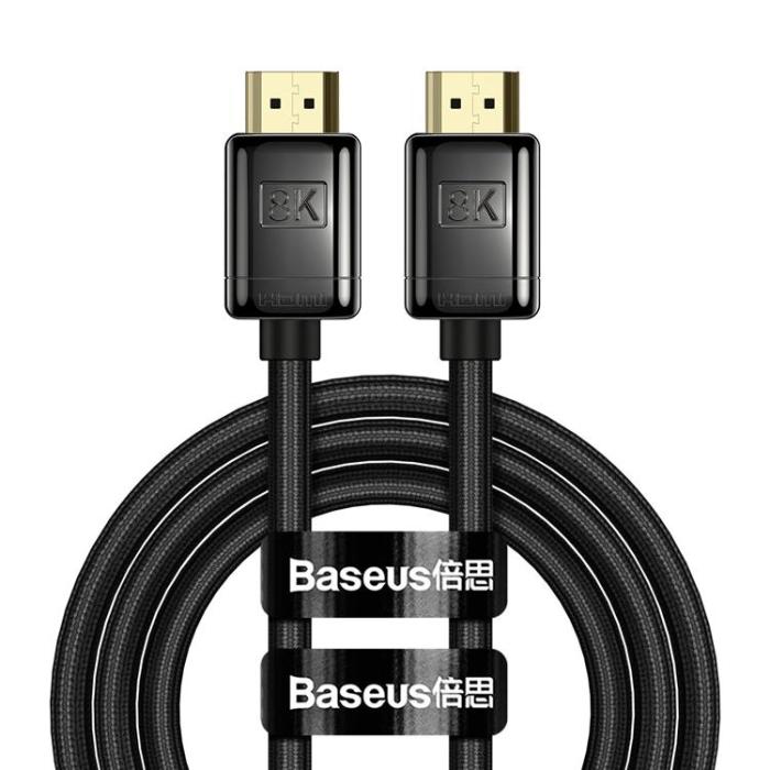 BASEUS - Baseus Definition HDMI 2.1 Kabel 8K 2m - Svart