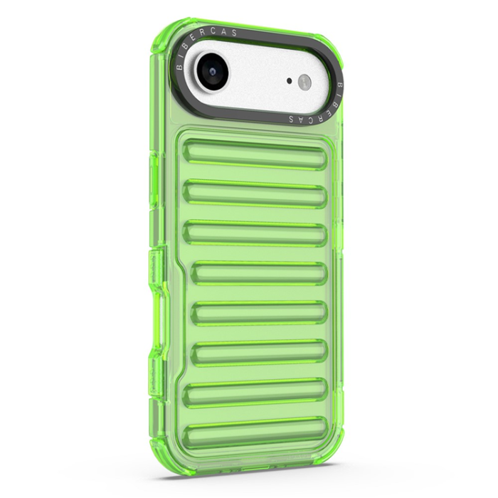 A-One Brand - iPhone 17 Air Mobilskal Stripe Design Detachable - Grön