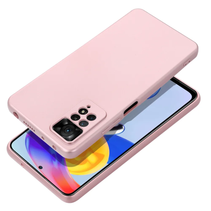 OEM - Xiaomi Redmi Note 14 Pro 4G Mobilskal Metalllic - Rosa