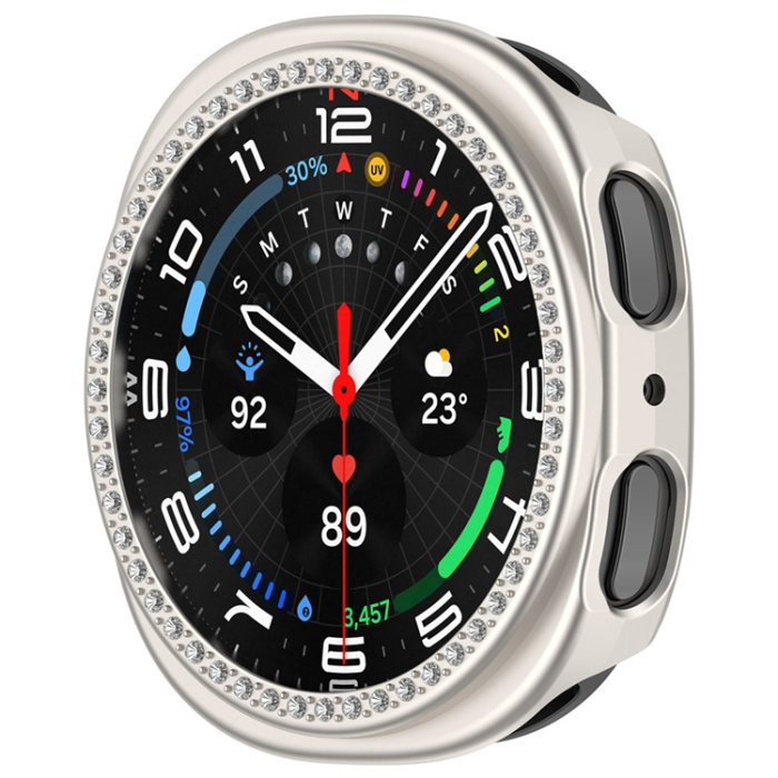 A-One Brand - Galaxy Watch 8 (44mm) Skal Rhinestone Decor Hollow