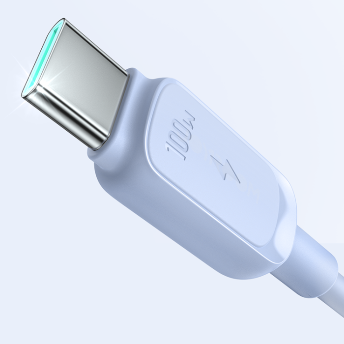 Joyroom - Joyroom USB-C till USB-C kabel 100W 1.2m - Blå
