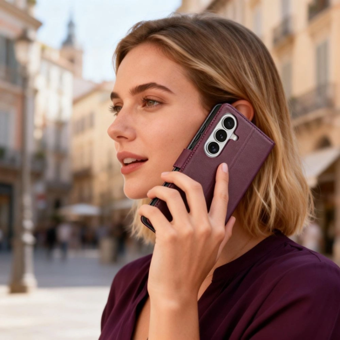 Tech-Protect - Tech-Protect Plånboksfodral För Galaxy A27 - Mulberry