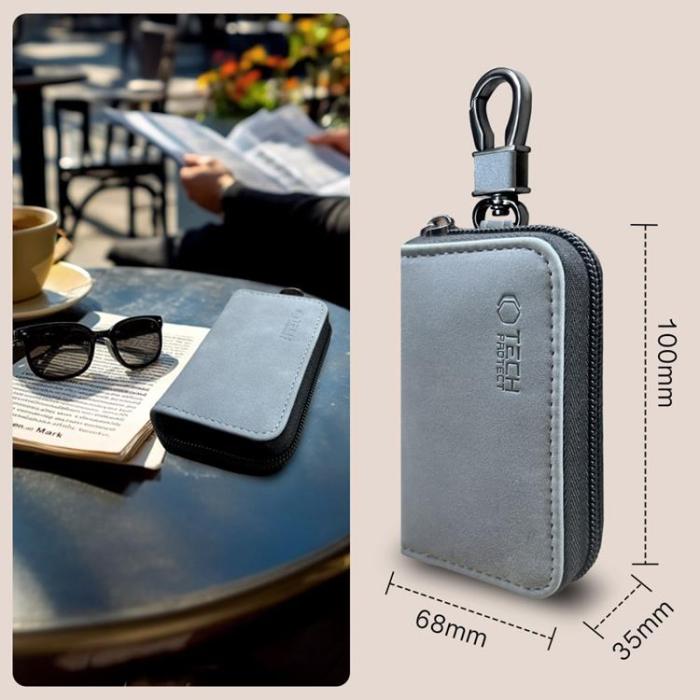 Tech-Protect - Tech-Protect KLR300 Keyless RFID Fodral Signal Blocker - Grå