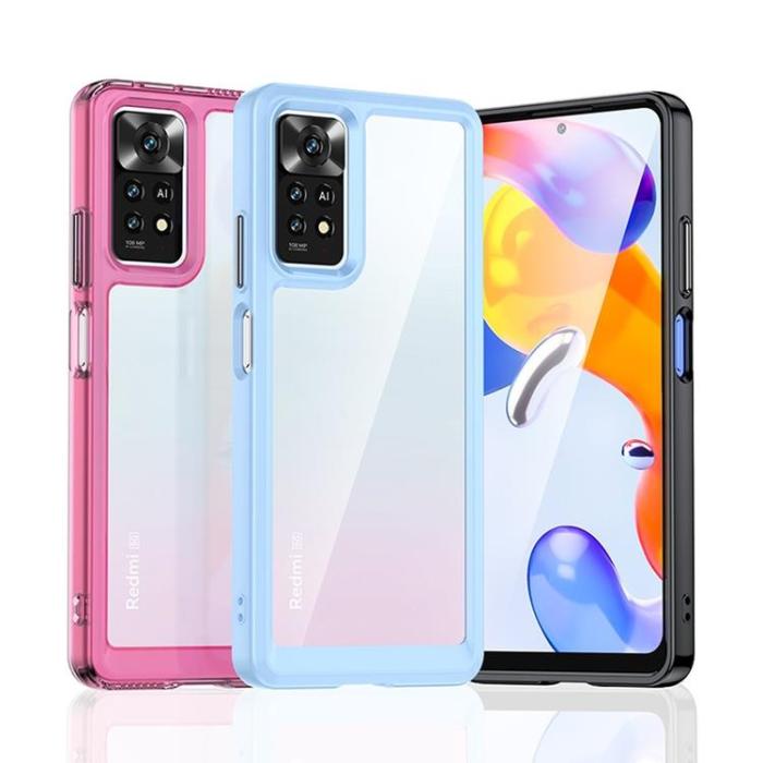 UTGATT - Xiaomi Redmi Note 11 Pro 4G/5G Skal Outer Space med en Gelram - Röd