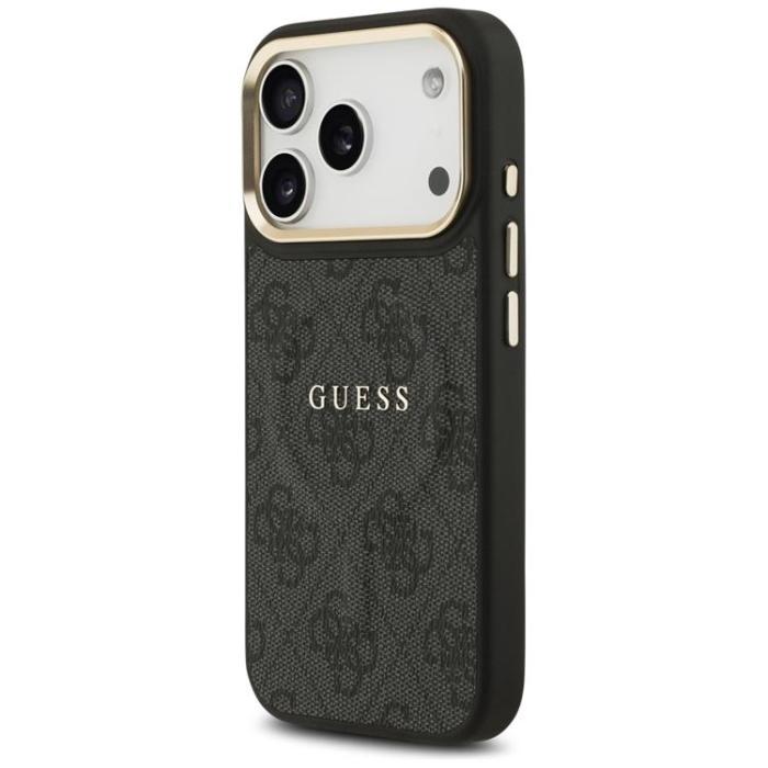Guess - Guess iPhone 17 Pro Mobilskal MagSafe 4G PU Classic Logo - Svart