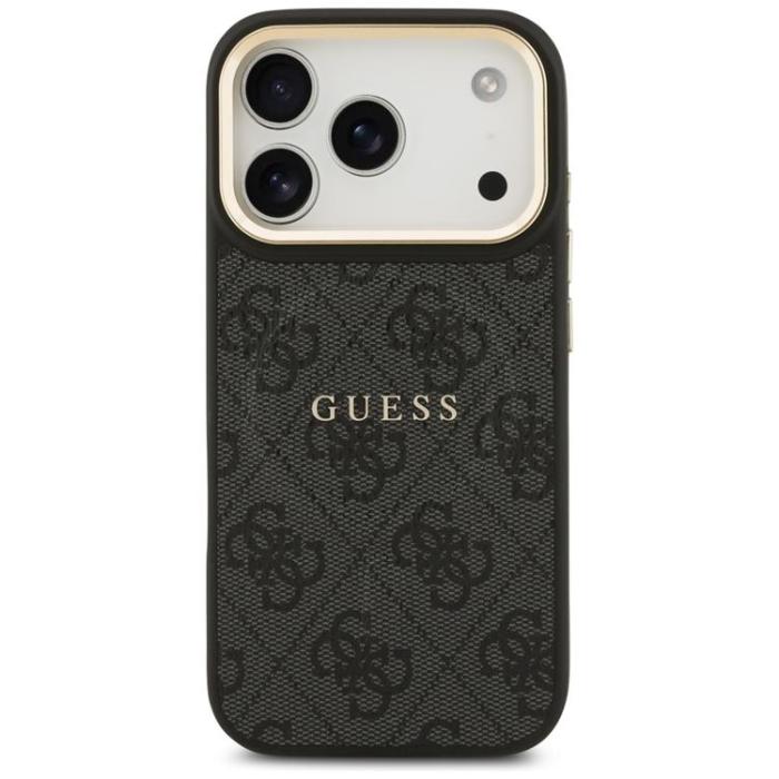 Guess - Guess iPhone 17 Pro Mobilskal MagSafe 4G PU Classic Logo - Svart