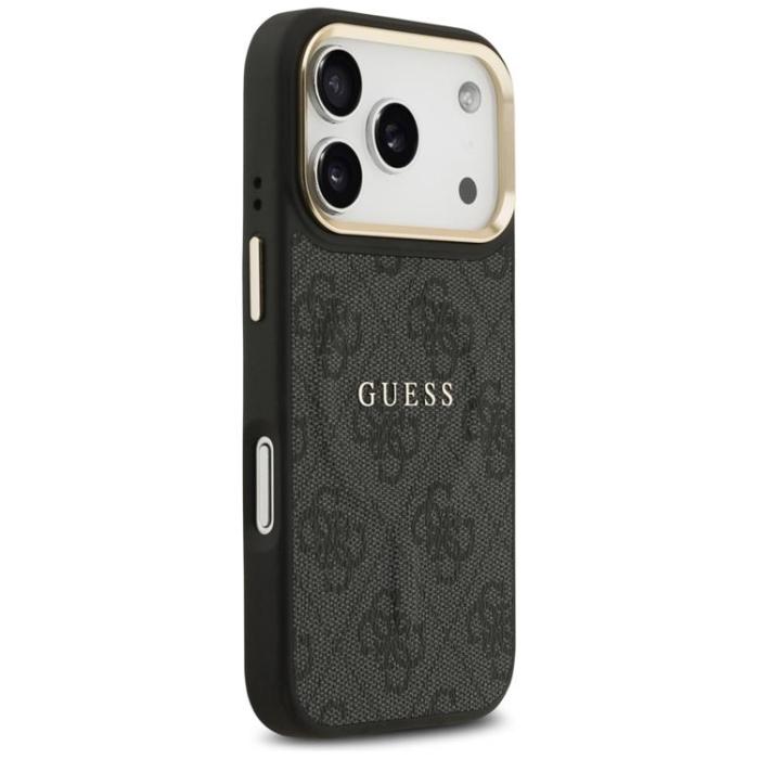Guess - Guess iPhone 17 Pro Mobilskal MagSafe 4G PU Classic Logo - Svart