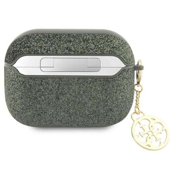 Guess - Guess Airpods Pro 2 Skal Glitter Flake Charm - Grön