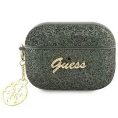 Guess - Guess Airpods Pro 2 Skal Glitter Flake Charm - Gr&ouml;n