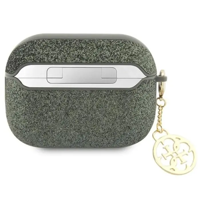 Guess - Guess Airpods Pro 2 Skal Glitter Flake Charm - Grön