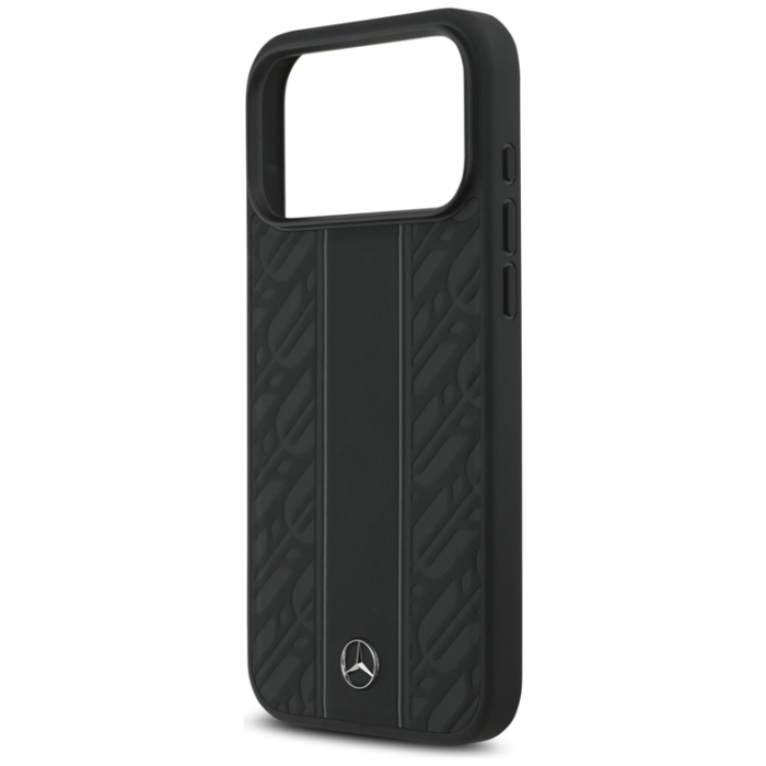 Mercedes - Mercedes iPhone 17 Pro Max Mobilskal Magsafe Laurel Leaves Stripes - Svart
