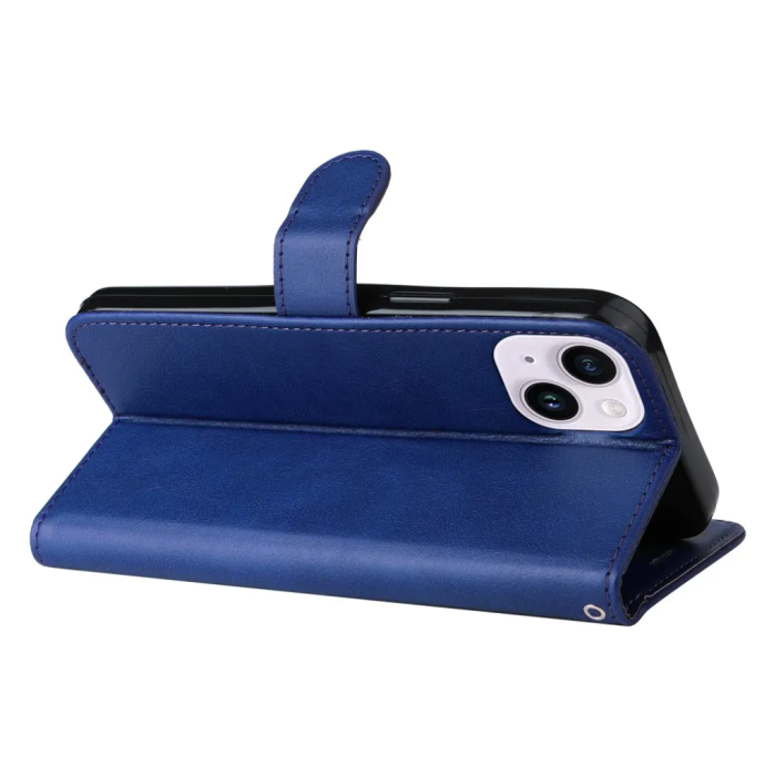 KT - KT iPhone 15 Plus Plånboksfodral - Blå