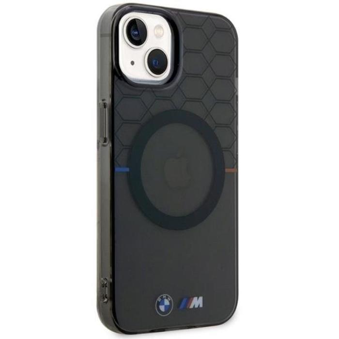 BMW - BMW iPhone 14 Mobilskal Magsafe Pattern - Grå