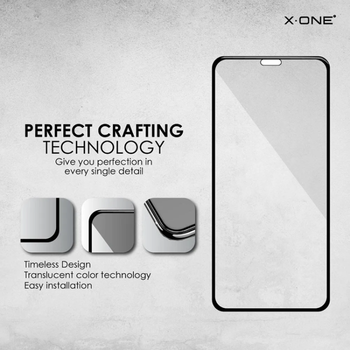 X-One - X-ONE Full Cover matt Härdat Glas till iPhone 11