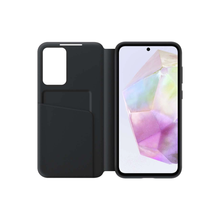 Samsung - Samsung Galaxy A35 5G Plånboksfodral Smart View - Svart