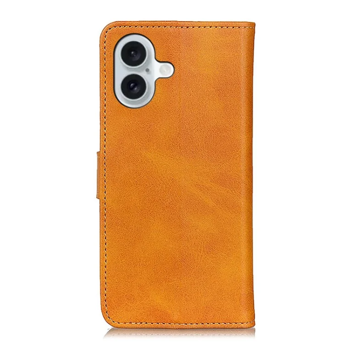 A-One Brand - iPhone 17 Plånboksfodral Cowhide Texture - Brun