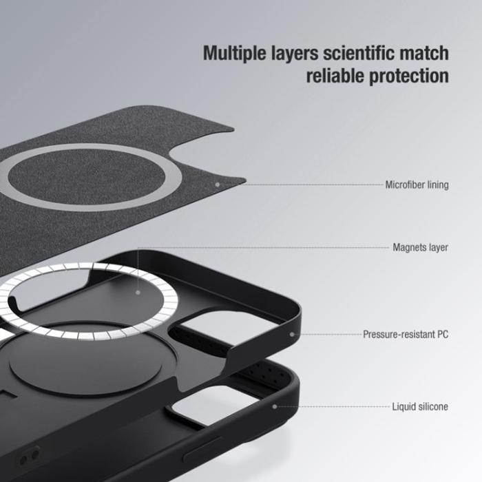 Nillkin - Nillkin iPhone 14 Pro Skal Magsafe Magnetic - Grön