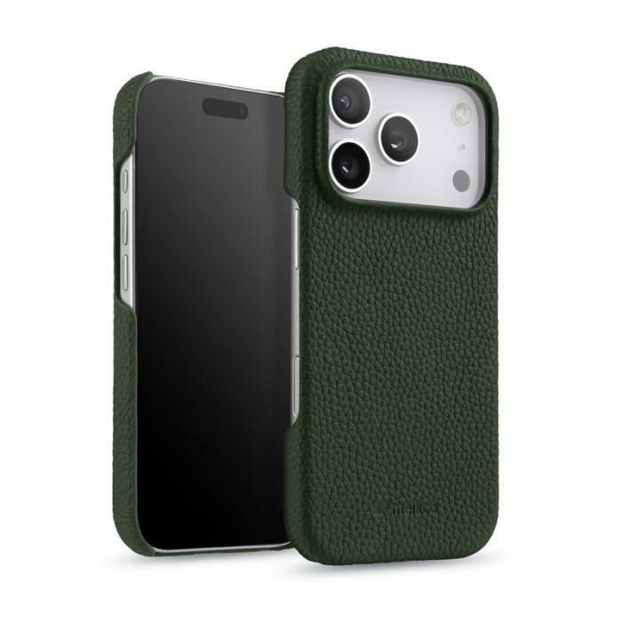 Melkco - MELKCO Mobilskal till iPhone 17 Pro Max Äkta Läder PC Grön