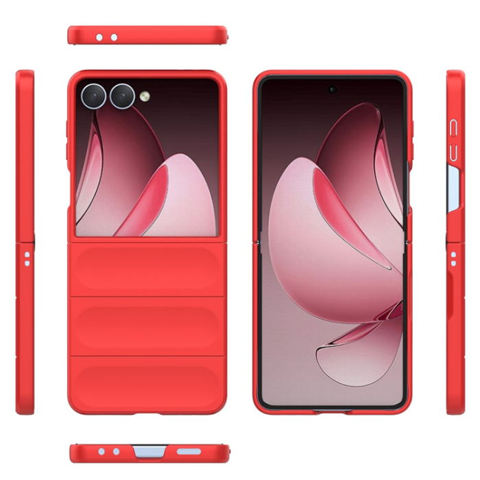 A-One Brand - Galaxy Z Flip 7 Mobilskal Anti-Drop TPU Rugged - Röd