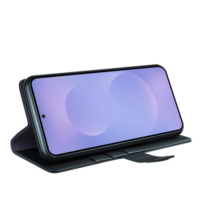 OEM - Samsung Galaxy S26 Plånboksfodral Äkta Läder Ställ - Svart