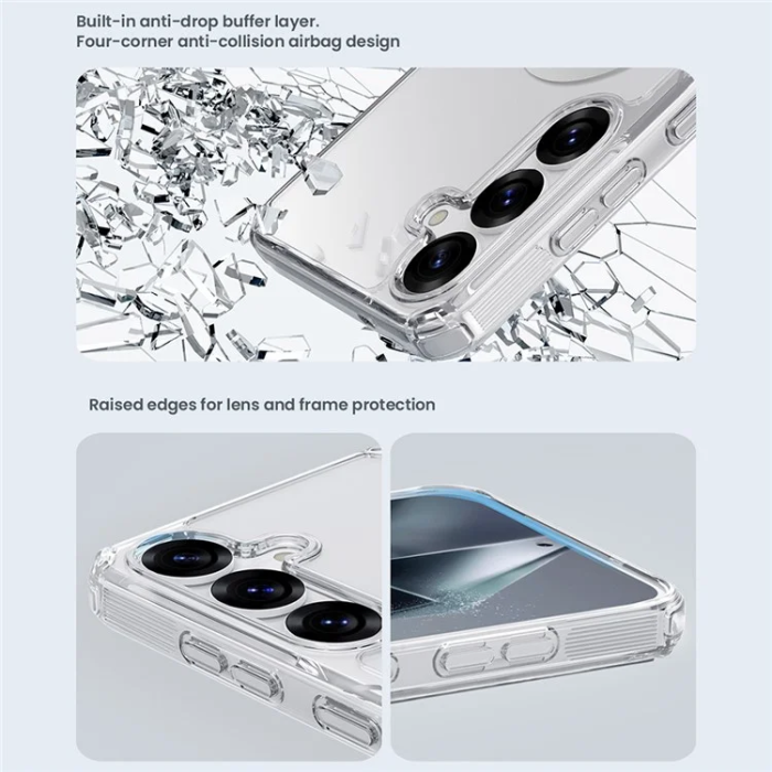 Nillkin - Nillkin Galaxy S25 Plus Mobilskal Magsafe Pro - Transparent