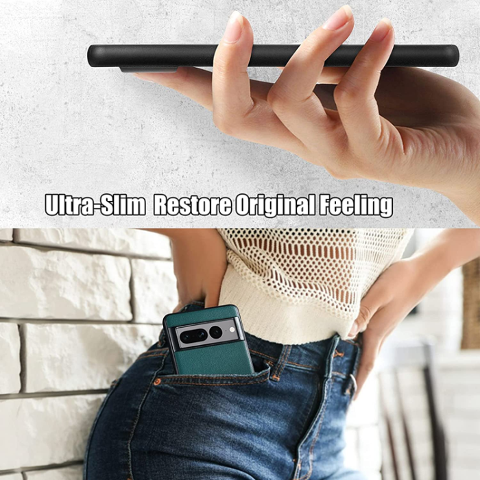 A-One Brand - Google Pixel 7 Pro Skal Magsafe Magnetic PU-Läder - Grön