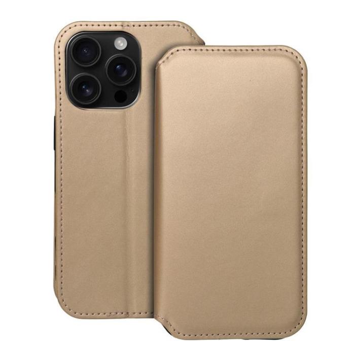 OEM - iPhone 16 Pro Max Plånboksfodral Dual Pocket - Guld