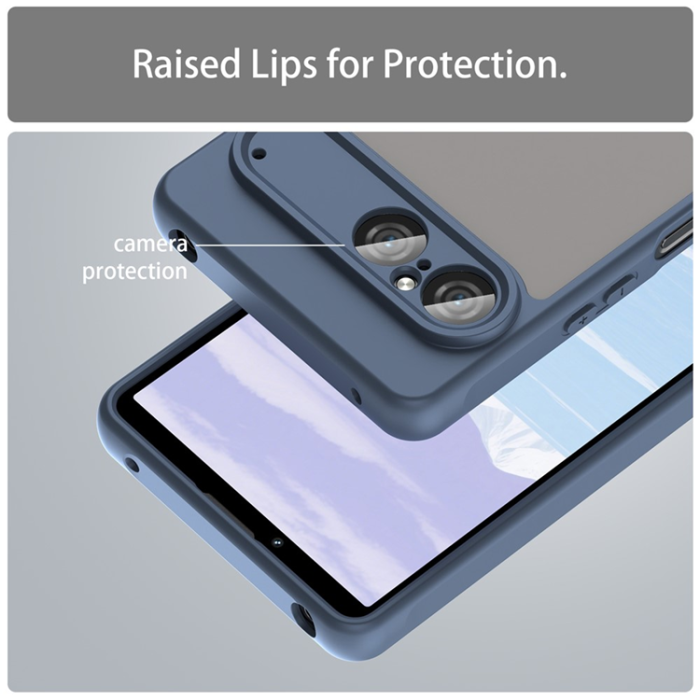 A-One Brand - Sony Xperia 10 VII Mobilskal Frosted Translucent - Blå