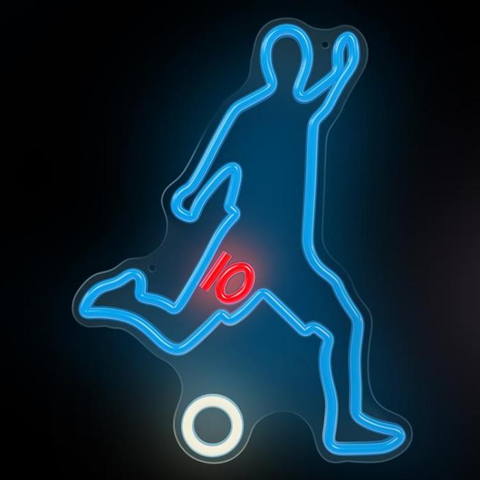Forever Light - Forever Light Neon LED PLEXI FOTBOLLARE FPNE31 - Flerfärgad