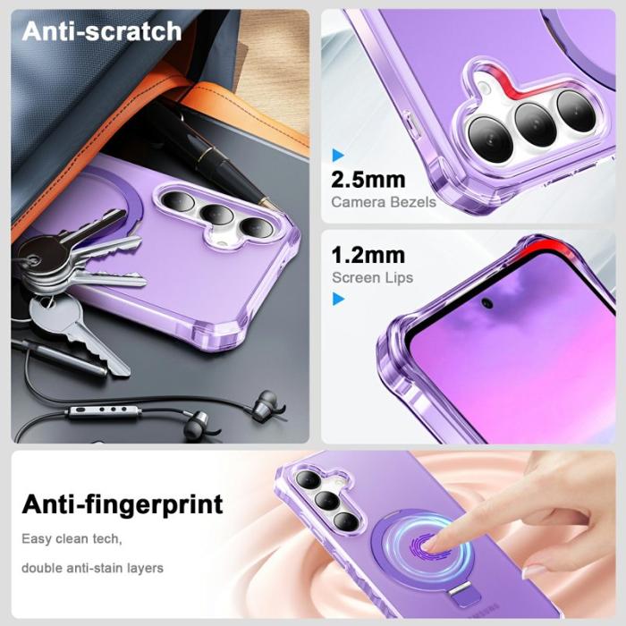 OEM - Mobilskal för Samsung Galaxy S26 Plus Magnetiskt Kickstand - Lila