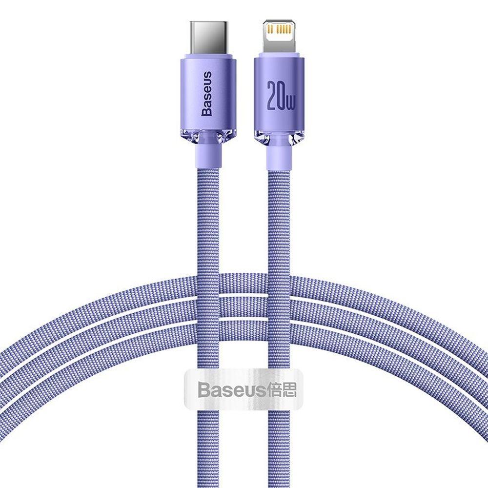 BASEUS USB-C till Lightning kabel 8-pin PD20W 1.2m lila | 3541 | AlltMobil