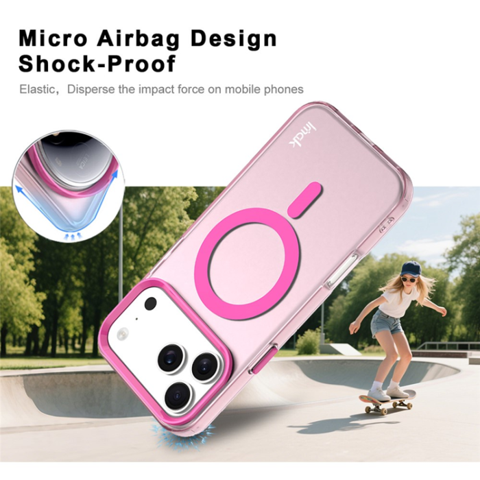 Imak - IMAK iPhone 17 Pro Mobilskal MagSafe Anti Drop - Röd