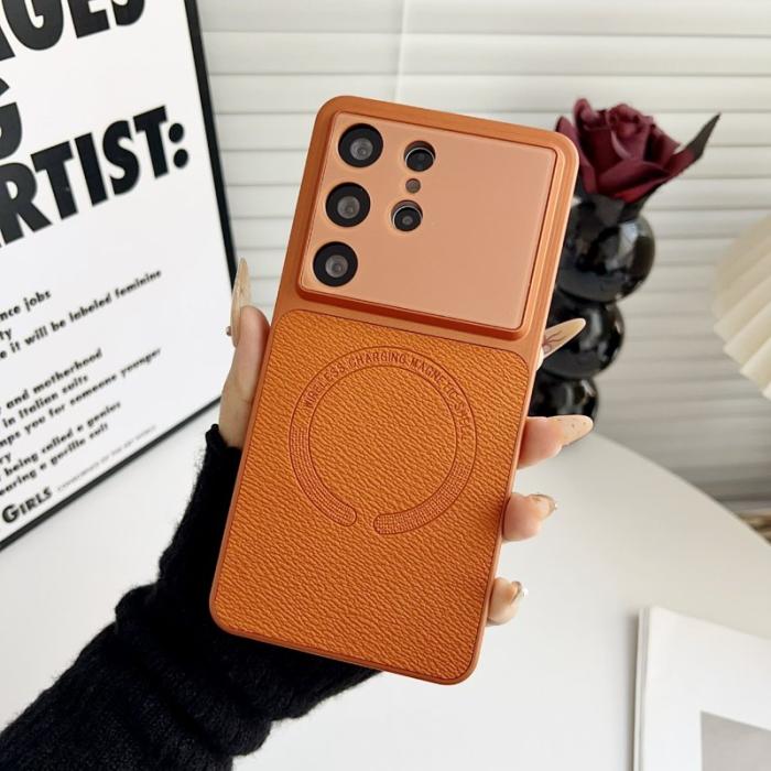 OEM - Mobilskal för Samsung Galaxy S26 Ultra Magnetiskt PC + TPU - Orange