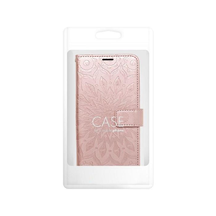 OEM - MEZZO plånboksfodral för Samsung A14 4G mandala roséguld