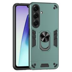 OEM - Mobilskal f&ouml;r Samsung Galaxy S26 PC + TPU St&ouml;ts&auml;ker med Ring - Gr&ouml;n