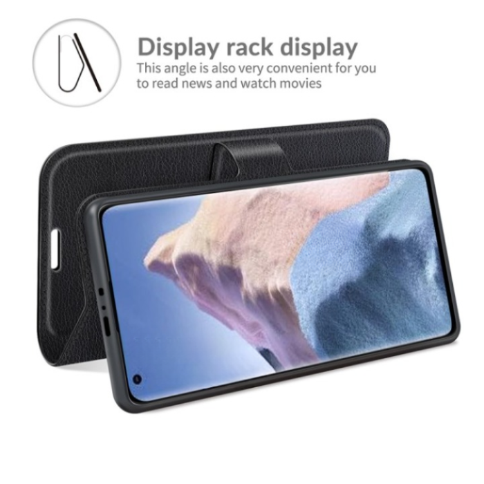 OEM - Xiaomi Mi 11 Ultra Plånboksfodral Folio Flip Kickstand - Svart